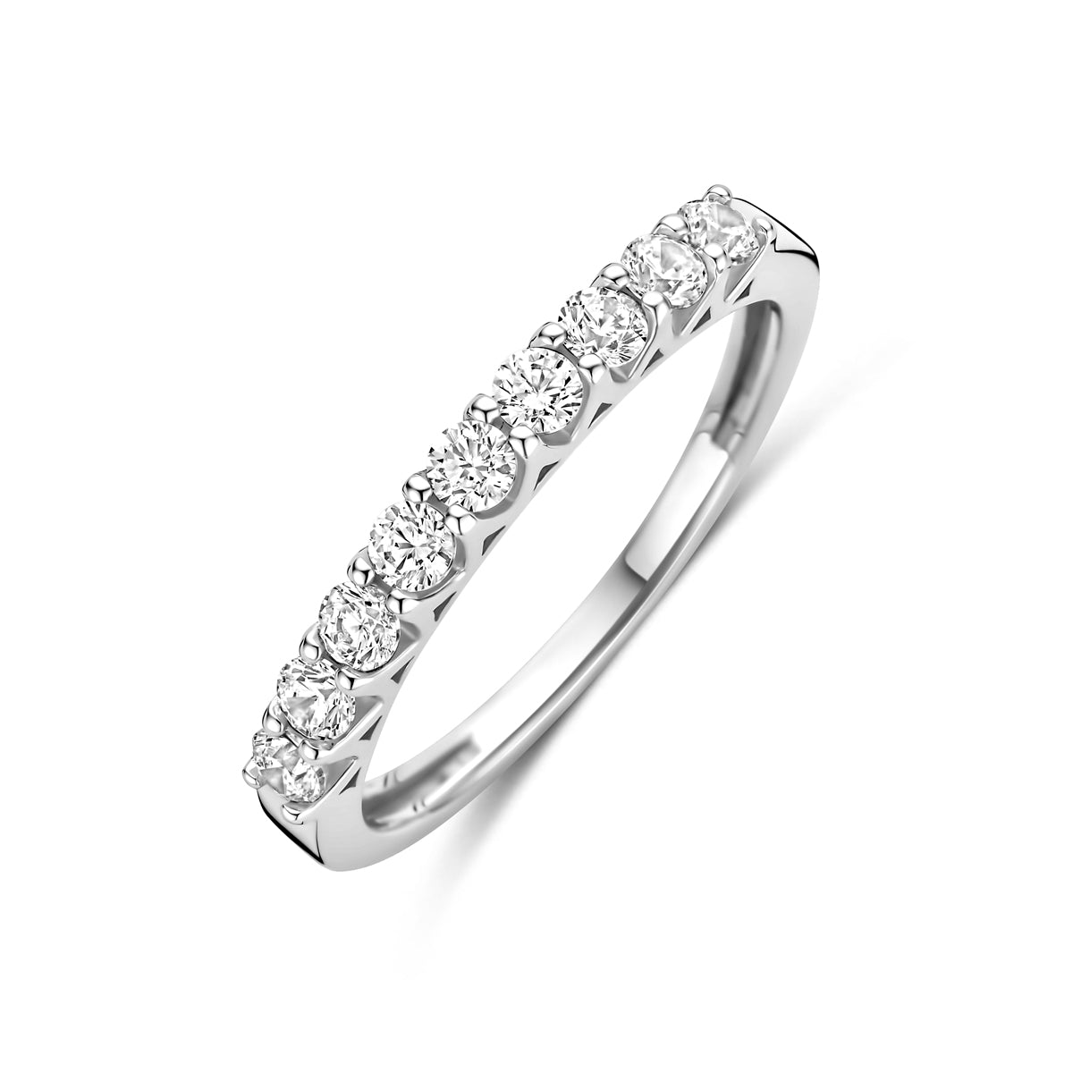 Ring Zirkonia Silber rhodiniert