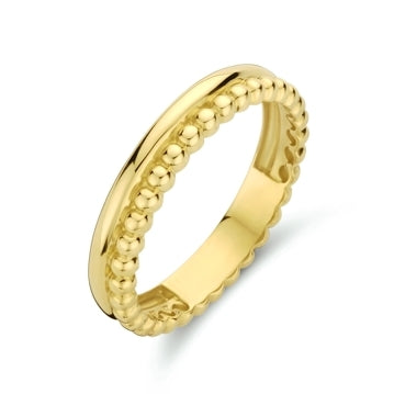 9k ring bolletjes 9K geel