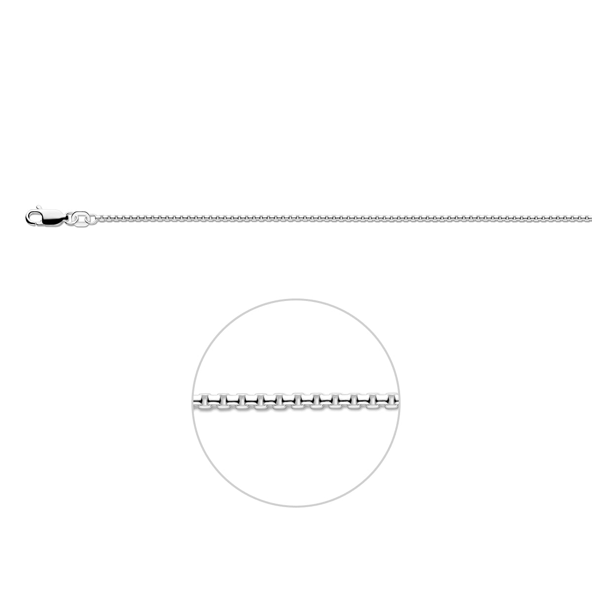 Venezianerkugel 1,5 mm Silber weiß
