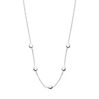 Halskette Tropfen 40 + 4 cm Silber rhodiniert