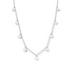 Halskette Perlen 41 + 4 cm Silber rhodiniert