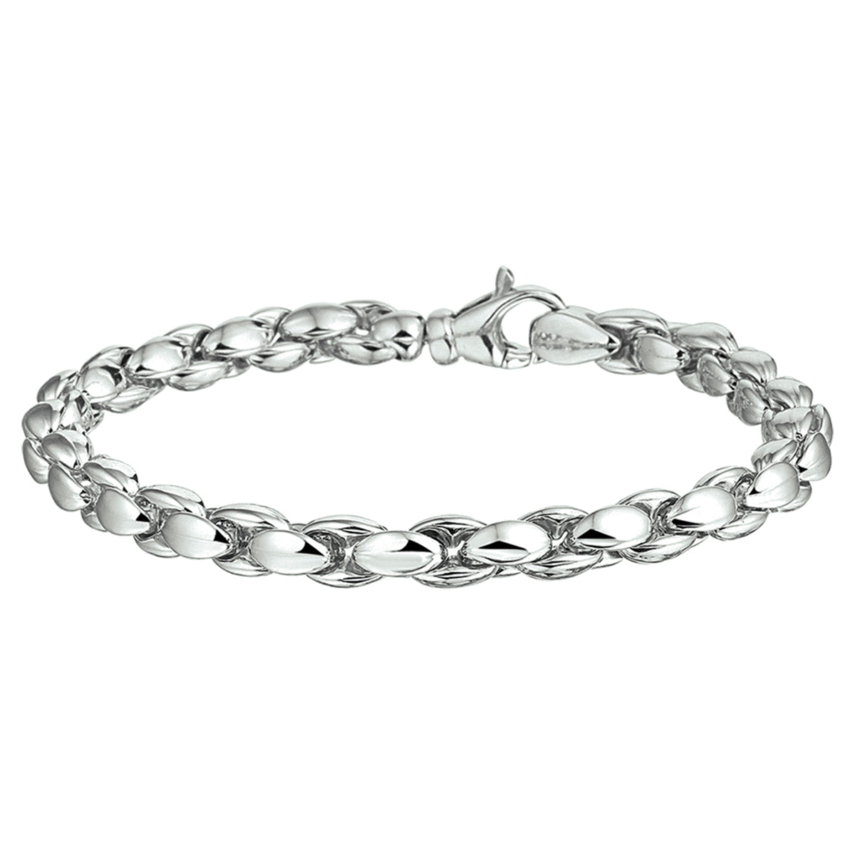 Armband 5,5 mm 19,5 cm Silber rhodiniert