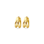 klapoorringen 12,5 mm 14K geelgoud