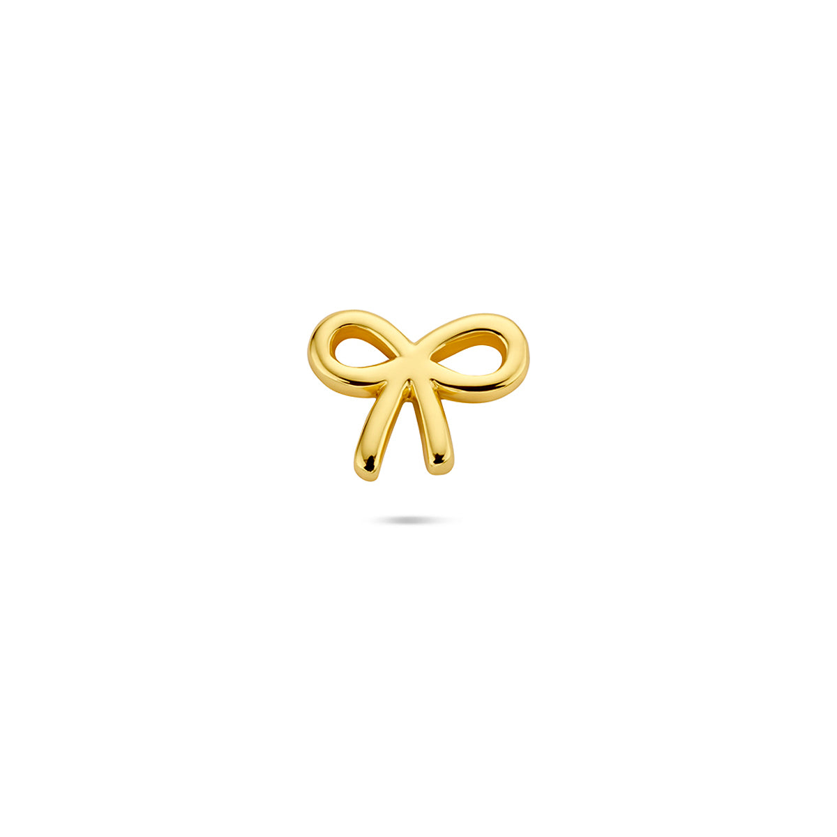 flat back piercing strik 6,5 mm 1 micron zilver verguld (geel)
