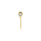 Ohrstecker Zirkonia pro Stück 14K Gelbgold