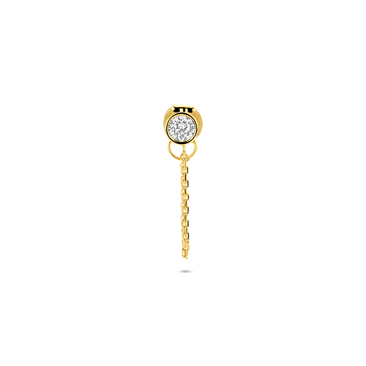 Ohrstecker Zirkonia pro Stück 14K Gelbgold