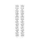 oorhangers zirkonia 44 mm zilver gerhodineerd