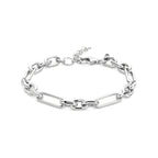 Armband Anker 6,5 mm 18 + 3 cm Silber rhodiniert