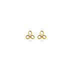 9k oorknoppen zirkonia 6 mm 9K geel