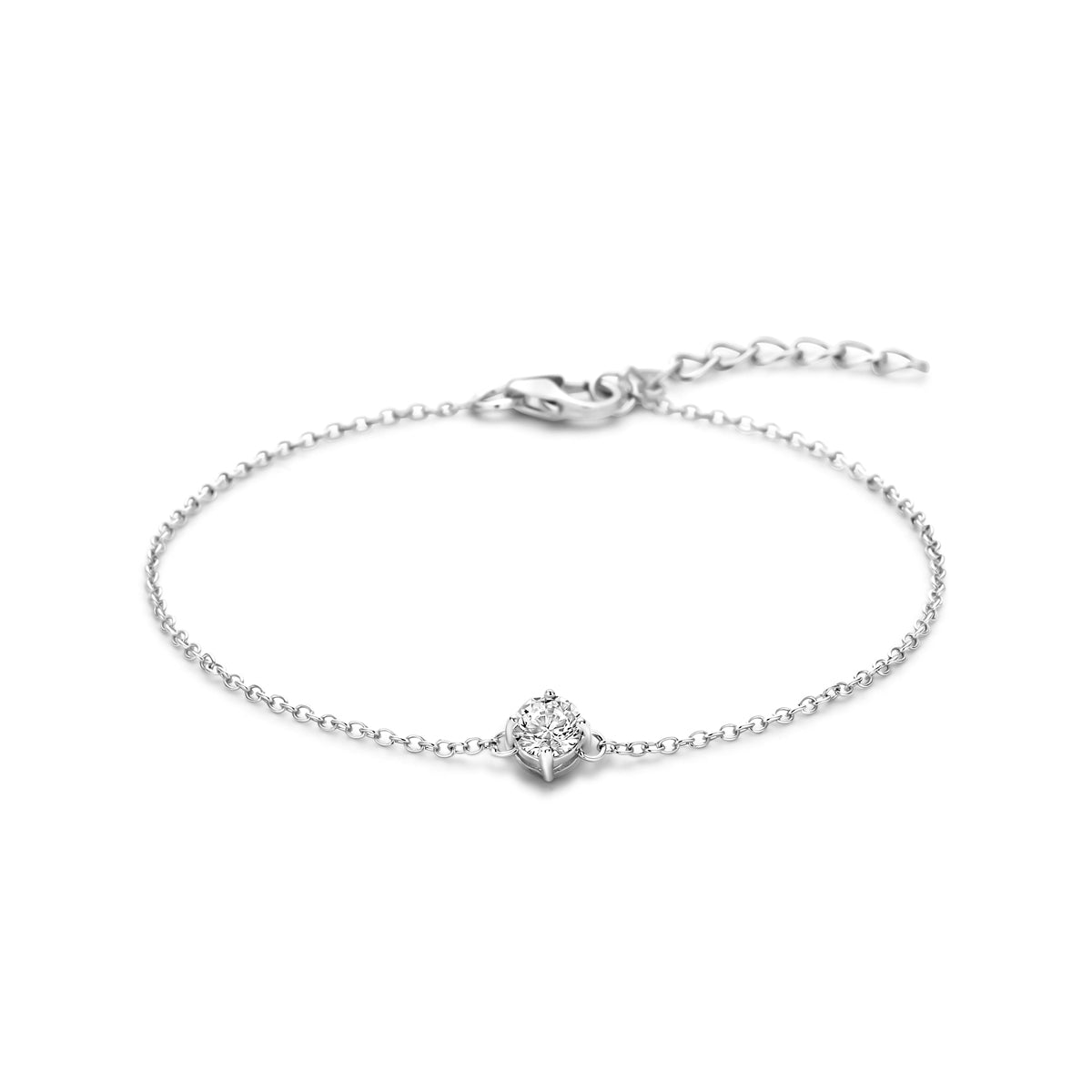 Armband Zirkonia 16,5 + 2,5 cm Silber rhodiniert