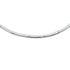 Halskette Poly/matt 3,5 mm 45 cm Silber rhodiniert