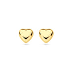 oorknoppen hart 14K geelgoud