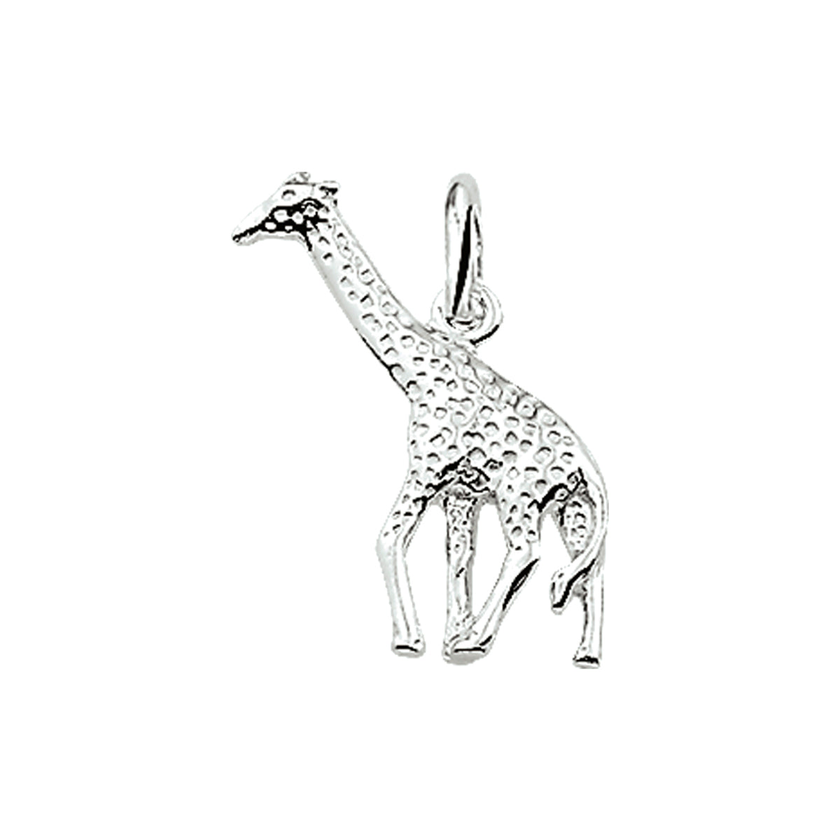 Anhänger Giraffe silber weiß