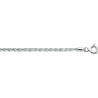 armband koord gediamanteerd 1,9 mm zilver gerhodineerd