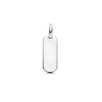 Gravur-Anhänger 19 mm, rhodiniertes Silber