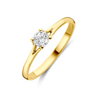 9k ring zirkonia 9K geel