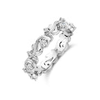 Ring Zirkonia Silber rhodiniert