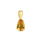 hanger citrien 10,5 mm 14K geelgoud - druppel/komma/pegel