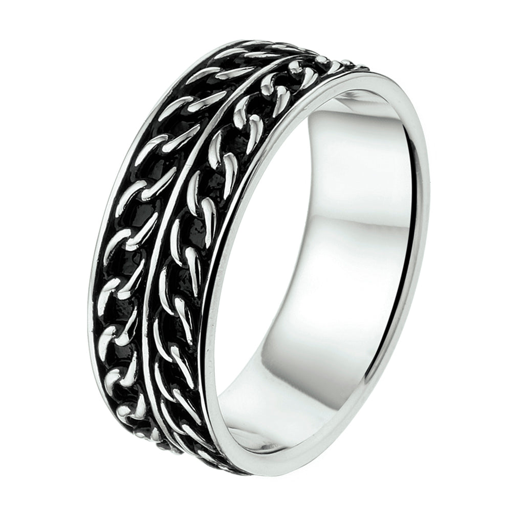 ring oxi zilver geoxideerd