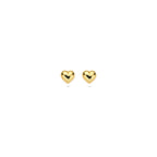 Ohrstecker Herz 4 mm 14K Gelbgold