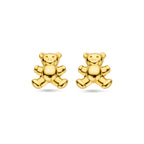 oorknoppen beer 6,0 mm 14K geelgoud