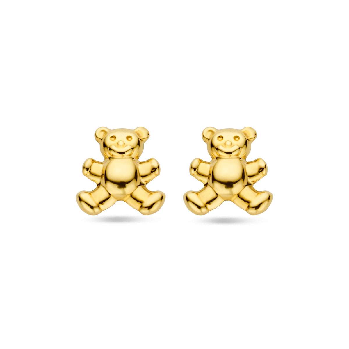 Ohrstecker Bär 6,0 mm 14K Gelbgold