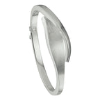 bangle scharnier poli/mat 16 x 60 mm zilver gerhodineerd