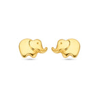 Ohrstecker Elefant 5 mm 14K Gelbgold