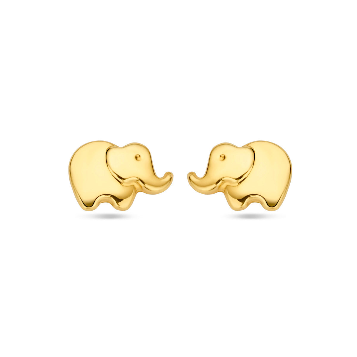 Ohrstecker Elefant 5 mm 14K Gelbgold