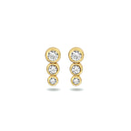 Ohrstecker Zirkonia 14K Gelbgold