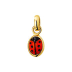 Anhänger Marienkäfer 6 mm 14K Gelbgold