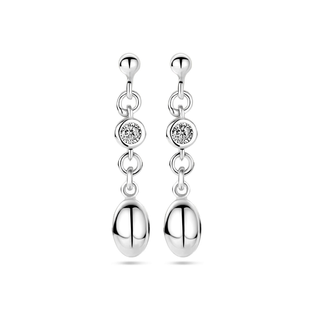 oorhangers zirkonia zilver gerhodineerd