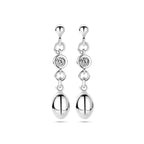 oorhangers zirkonia zilver gerhodineerd