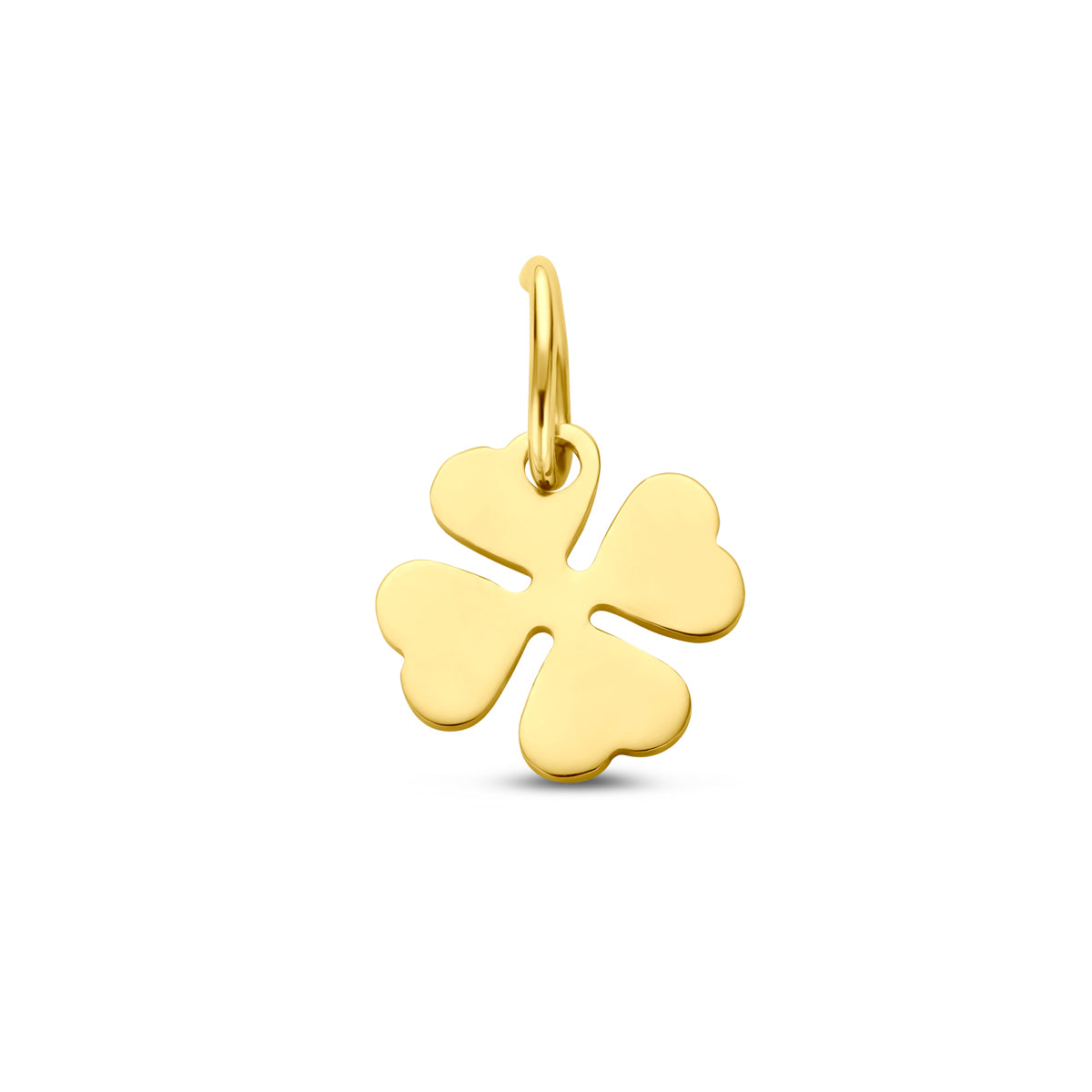 Anhänger Kleeblatt 14K Gelbgold