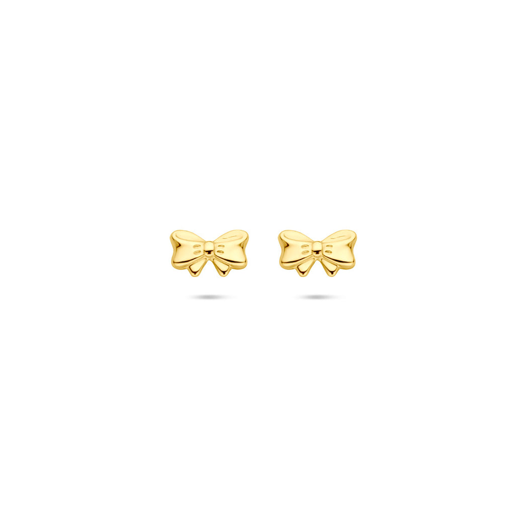 oorknoppen strik 5 mm 14K geelgoud