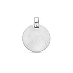 Graveerhanger ijsmat 20 mm zilver gerhodineerd