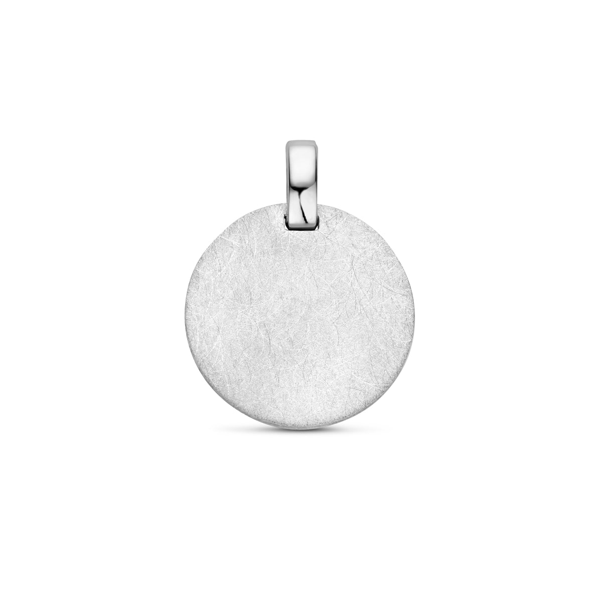 Graveerhanger ijsmat 20 mm zilver gerhodineerd