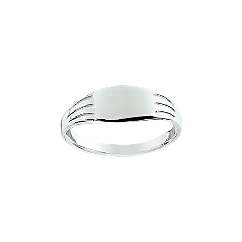 graveerring massief zilver wit