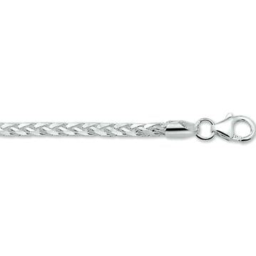 vossestaart geslepen 3,0 mm zilver gerhodineerd