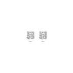 Ohrstecker Zirkonia 4,5 mm Silber rhodiniert