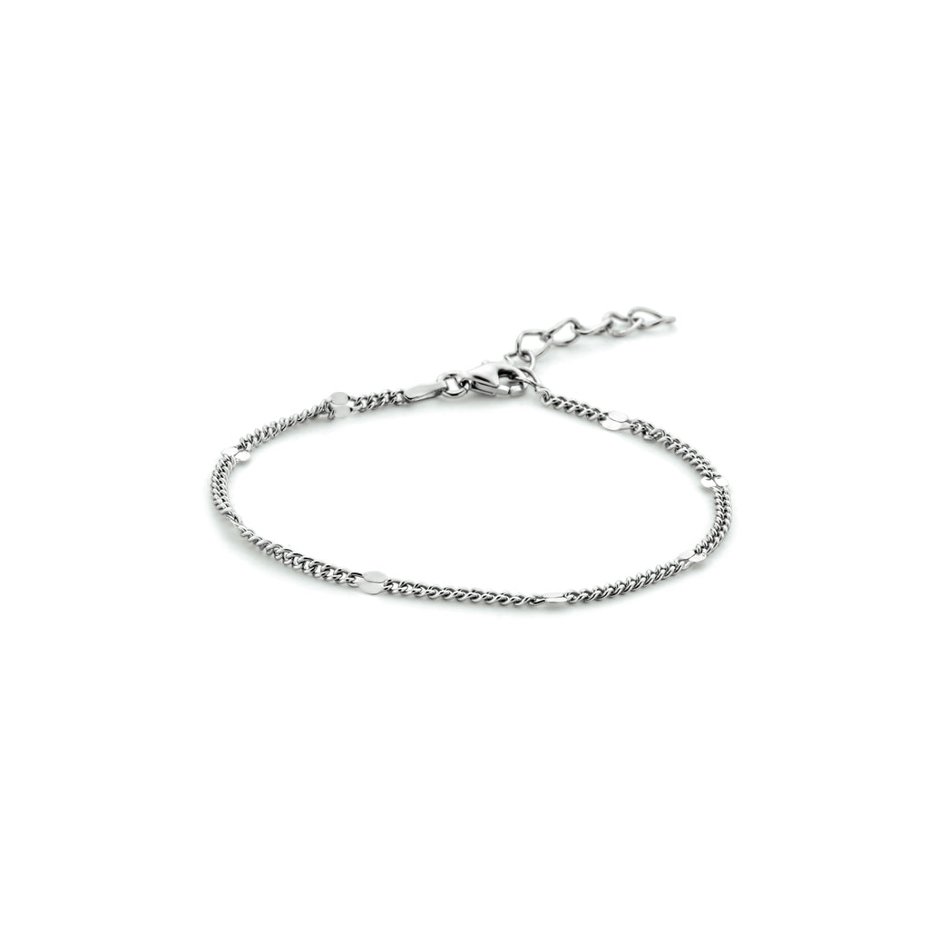 Armband Gourmette mit Zwischenstück 3,0 mm 16 + 3 cm Silber rhodiniert