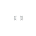 oorknoppen zirkonia 4,5 mm zilver gerhodineerd