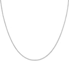 Bismarckkette 2,4 mm 37 + 5 cm Silber rhodiniert