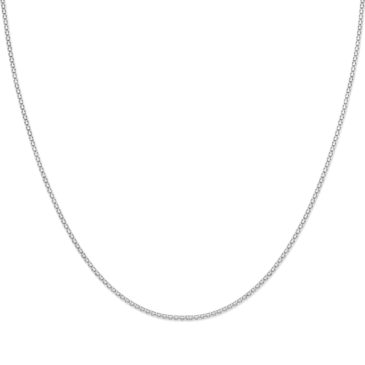 Bismarckkette 2,4 mm 37 + 5 cm Silber rhodiniert