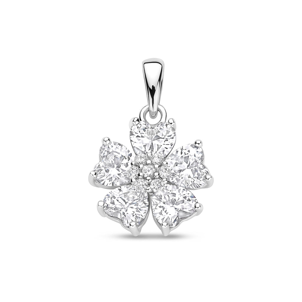hanger zirkonia 20 mm zilver gerhodineerd