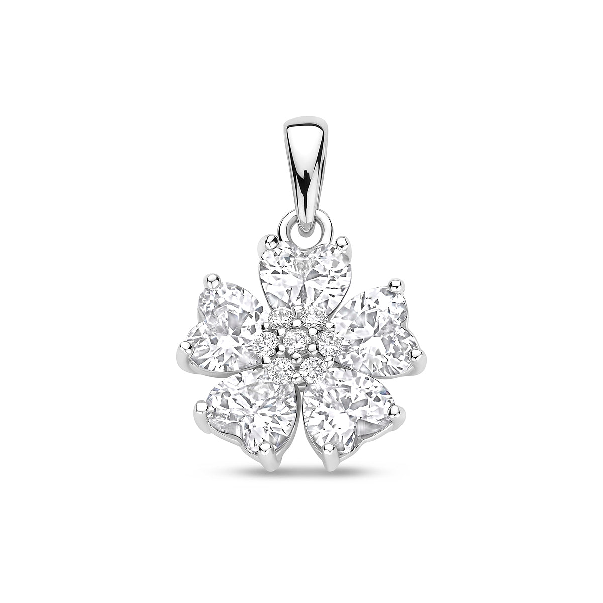hanger zirkonia 20 mm zilver gerhodineerd