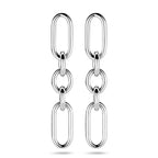 oorhangers schakel 48 mm zilver gerhodineerd