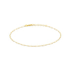 Fußkettchen, diamantiert, 1,8 mm, 24 + 2 cm, 14K Gelbgold