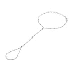 Armschmuck diamantiert 17 + 5 cm rhodiniertes Silber
