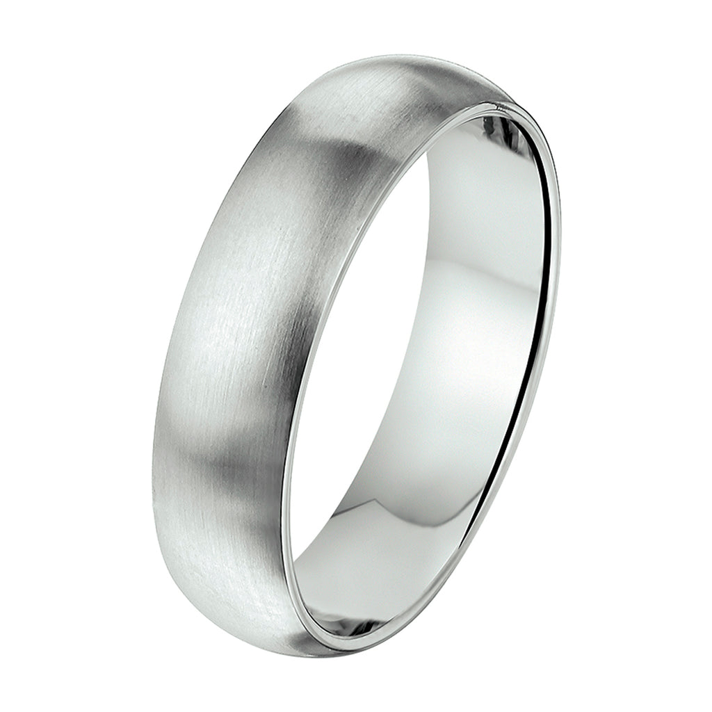 Ring 6 mm ohne Zirkonia Edelstahl